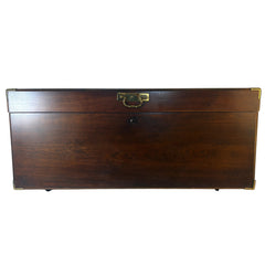 Lane Cedar Chest with Key, Brass Hardware, Casters, Walnut Finish, Sku 033498