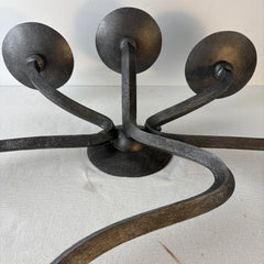 Wall Sconce, Three Arm, Serpent Like Design, Pewter Finish, Sku: 033334