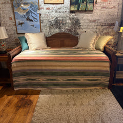Vintage Daybed, Camel Back Natural Wood with Mattress, Sku: 033639