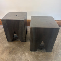 Stool, V Notched Stump Side Table or Stool, Sku: 033446