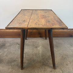 Primitive Table with Rustic Patina and Peg Leg Construction, Sku 033507