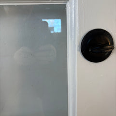 Pair of French Doors Painted, 10 Glass Panels Each, White, Sku 033348