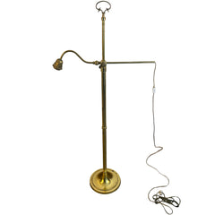 Vintage Adjustable Bridge Brass Floor Lamp, Sku 033662