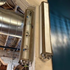 Ralph Lauren Wall Sconce Light, Nickel, Narrow, Tall, Sku: 033390