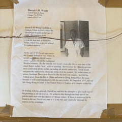 Ink Artwork by David P. H. Wong, Four Horses Individually Matted and in Gold Frame, Sku: 033038