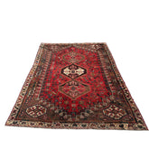 Persian Wool Rug, Hand Knotted, Rust Brown and Taupe, Sku 033462