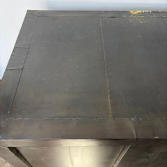 Restoration Hardware, Metal Wrapped Desk with Aged Patina, 7 Drawers, Sku 033351