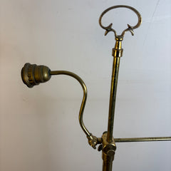 Vintage Adjustable Bridge Brass Floor Lamp, Sku 033662