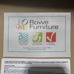 Rowe Furniture Carlyn Upholstered Swivel Glider with Coordinating Pillow, Sku 033801