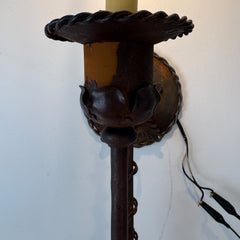 Wire Twist Wall Sconce, Intended Rust Patina, Sku 033370