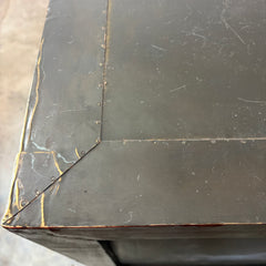 Restoration Hardware, Metal Wrapped Desk with Aged Patina, 7 Drawers, Sku 033351