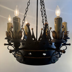 French Gothic Style Crown Motif Chandelier, Sku 033786