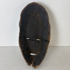 Small Black Wood Tribal Mask, Sku: 033058