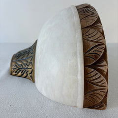 Alabaster Stone Wall Light Sconce, Sku 033551