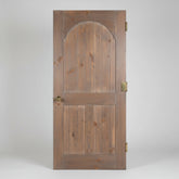Solid Pine Door, Pickled Finish & Arch Detail, Hardware, Sku: 033403
