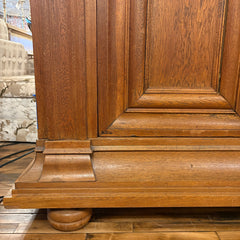 Antique European Solid Oak Wardrobe, Sku: 033565