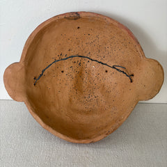 Ceramic Tribal Mask, Hand Crafted, Rustic, Sku: 033061