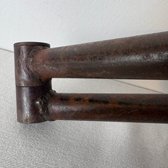 Swing Arm Wall Sconce Cast Metal Intended Rust Patina Finish, Sku 033327