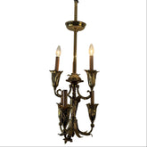 Antique Brass Chandelier with Six Arms, Sku: 033550