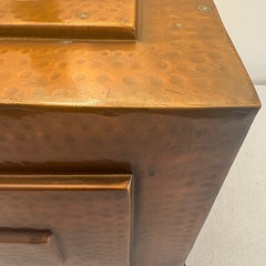 Table Lamp with Dimpled Copper Base, Sku 033860