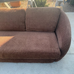 Thayer Coggin 3 Piece Chenille L Shaped Sectional Sofa, Brown, Sku 033633