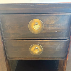 Pier 1 Asian Style Wood End Table 2 Drawers 1 Lower Shelf, Sku 034153