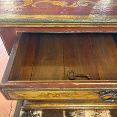 Florentine Style Solid Wood, Paiinted Italian Cabinet, Sku: 033567