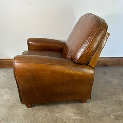 Lane Leather Tilt Back Lounge Chair, Adjustable