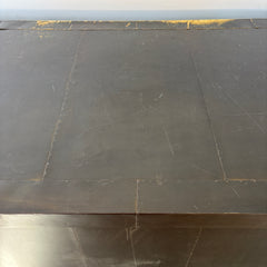 Restoration Hardware, Metal Wrapped Desk with Aged Patina, 7 Drawers, Sku 033351