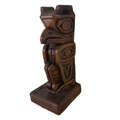 Alaskan Eagle Wood Totem Sculpture, Sku: 033066