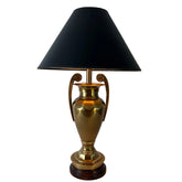 Frederick Cooper, Brass Lamp, Urn Style w/ Black Shade & Gold Liner, Sku: 033363