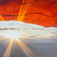 San Sawusch "Morning Glory" at Mesa Arch, Framed Digital Photograph on Canvas, Sku: 033453