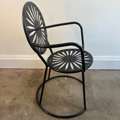 Pair of Terrace Store, Wisconsin Union Garden Chairs, Metal, Sku 034050
