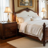 Drexel Heritage End Table with Three Drawers, Dark Marble Top, sku: 033553