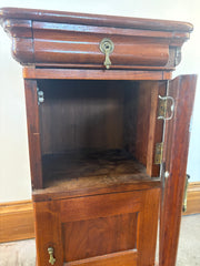 Antique Side Table/Cabinet w/ Brass Pulls, Sku: 033490