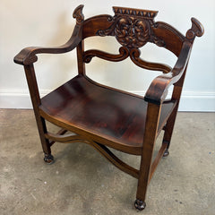 Carved "Old Man of the North" Armchair, Sku 033832