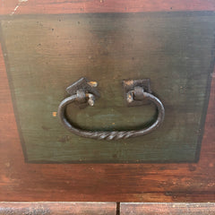 1874 German Antique Blanket Chest, Sku 033680