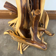 Chris Jafferis' Copper Top Entry Table, One of a Kind Mesquite Wood Base, Sku: 033441