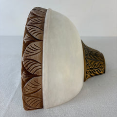 Alabaster Stone Wall Light Sconce, Sku 033551
