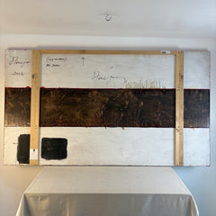 Original Art Work By Steve Joy Mixed Media on Wood Panel Intended for Horizontal Installation, Sku 034163