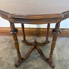 Early 20th Century Parlor Table, Burled Walnut, Sku: 033420