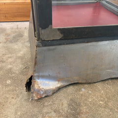 Curio Cabinet, Welded Steel & Glass, Crown Detail, sku: 033406