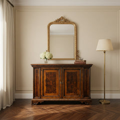 Francesco Molan "Glemme" Burled Wood Sideboard Cabinet, Sku: 033108