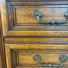 Dixie Furniture Company, Triple Dresser, Pecan Finish, Mediterranean Influence, Sku 033508