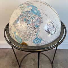 World Globe on Metal Stand, Sku 033933