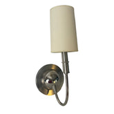 Currey & Company Silver Tone Wall Sconce with Ivory Paper Shade, Sku: 033328