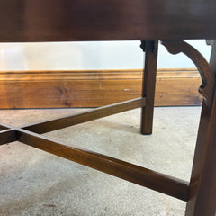 Kittinger Butler Tray Table, Wood Tray Top and Base are Individual Pieces, Four Sides are Hinged to Allow for Extra Serving Space