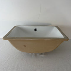 Deer Valley Undermount Rectangular Sink, Porcelain, White, Sku: 033356