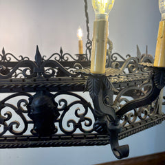 Arte De Mexico Wrought Iron Chandelier, Extra Large, Sku 033430