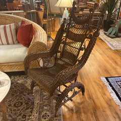Antique Wicker Victorian Rocker, Sku 033016
